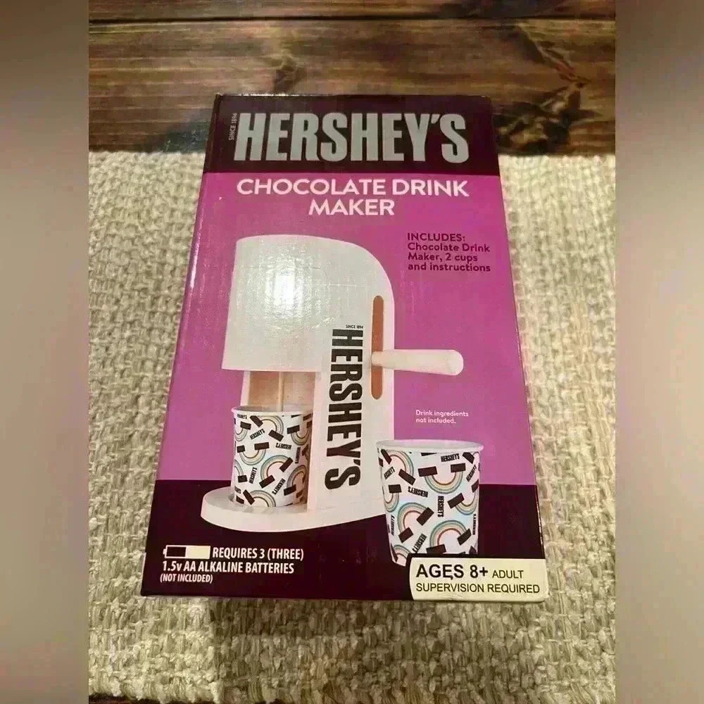 Hershey’s chocolate drink maker, NIB, hot or cold drinks, kitchen, kids